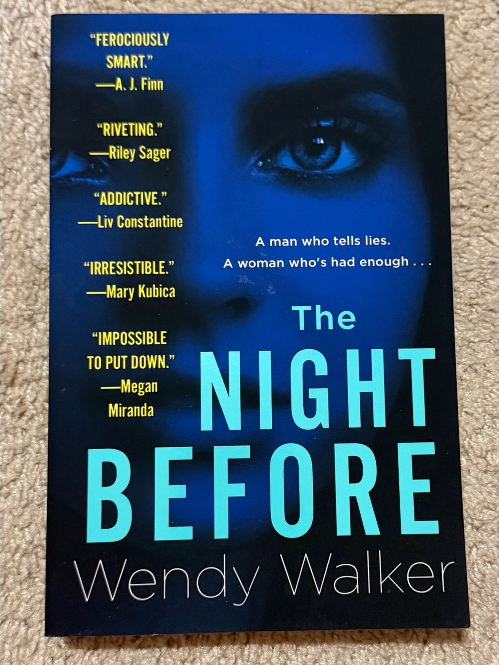 NWT. The Night Before by Wendy Walker - Paperback